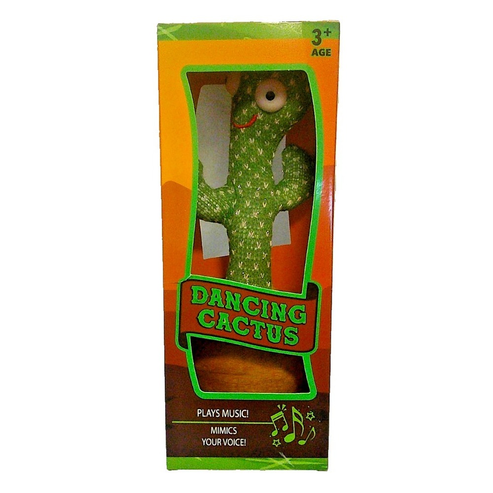 Dancing Talking Cactus Plush Toy for Kids – Sings 120 Songs, Mimics Voice, Light